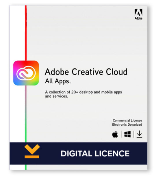 ADOBE CREATIVE CLOUD ALL APPS 1 YEAR PC/MAC